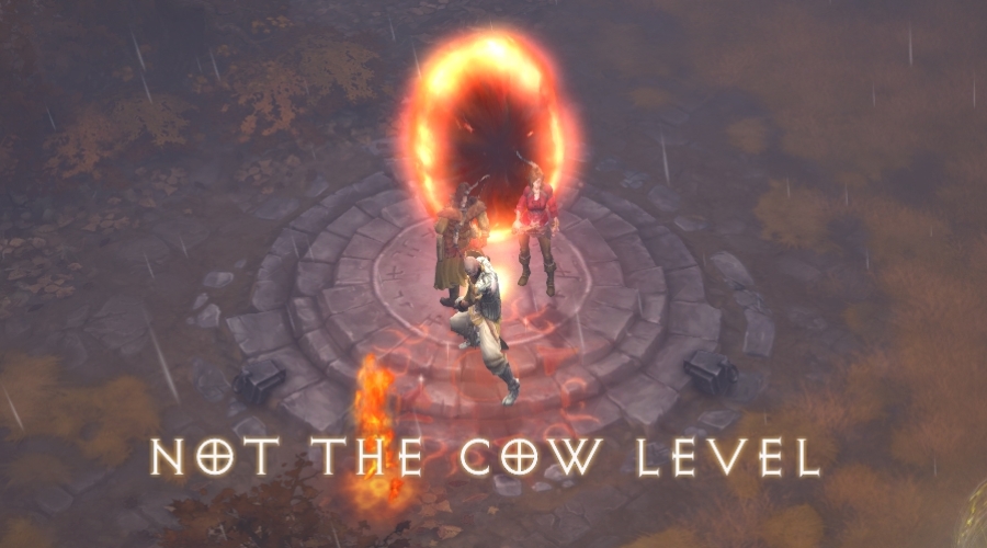 diablo 2 cant make cow level